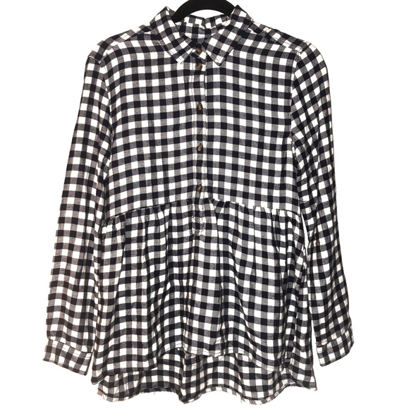 American Eagle Outfitters Tops - American Eagle Plaid Flannel Jegging Fit Top NWT